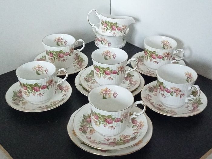 QUEEN'S Fine Bone China Rosina China "Woman and Home" Tea set