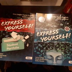 Express Yourself text book & portfolio, both unused