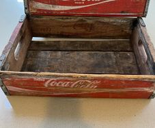 Coca Cola American 70's Wood Crates x2