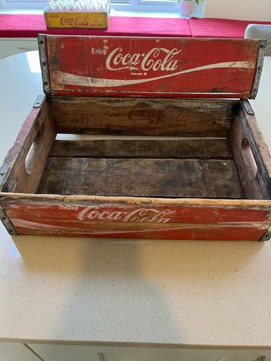 Coca Cola American 70's Wood Crates x2