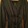 Black Satin Dress Image 2