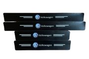 4 Pcs Car Door Threshold Protective Sticker For Volkswagen VW T-Cross Golf Amarok T5 ID3 Tiguan Car Door Sill Sticker