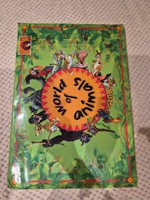 Vintage oversized Book World of Animals