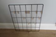 Black Metal Wall Grip with Wooden Pegs for Sale