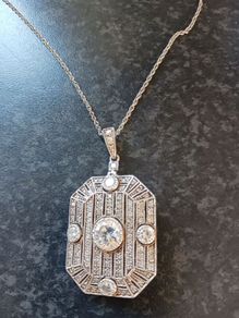 silver necklace