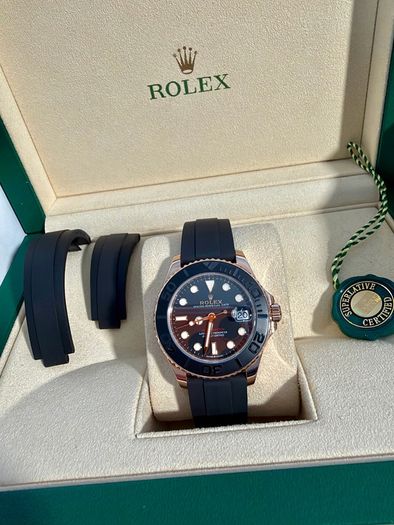 Rolex Yacht Master 37mm Oysterflex 18k