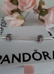 new genuine pandora pink enamel clip