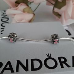 new genuine pandora pink enamel clip