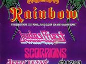 Rainbow Vintage Concert Poster The very 1st Monster Of Rock,Donington Park UK Aug..16th 1980 Replica