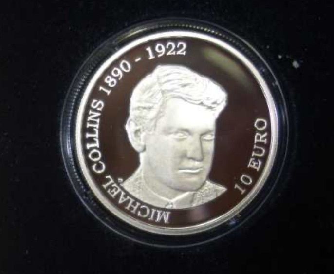 RARE Ireland Double Set Gold & Silver Proof Coin Set 2012. Michael Collins. 90th. Anniversary