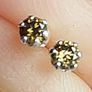 Natural Brown Diamond 0.12ct GWLAB Certified S925 Image 2