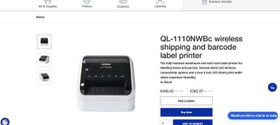 Brother wireless shipping label printer