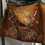 Zara Leather Embroidered Mini Skirt Image 3