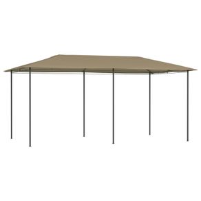 Gazebo 3x6x2.6 m Taupe 160 g/sq. meter