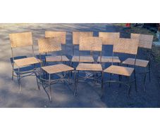 Set of 8 Wicker Chairs KAS737