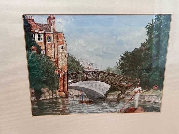 Irish artist Valerie Weir print, Cambridge view