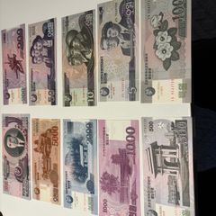 10pcs N.Korea 2002-2013 Won  UNC Banknotes Rare , Hard To Get
