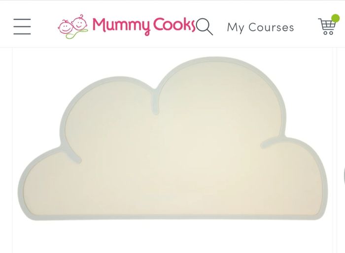 Mummy Cooks Baby Cloud Silicone Placemat