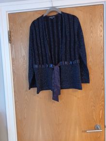Frank Saul  (London)  Cardigan. S. M. 12-14.  New-No Tag.