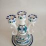 Tunisian Hand Painted Pottery Candle Holder Image 2