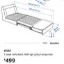 One-Seat Sofa Bed with 2 sets of loose covers Image 10