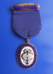 UKCTA SAMARITAN FUND SOCIETY (Walter J. Lovell Trophy) - UK Commercial Travellers Association trades union award medal (with original ribbon)