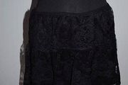 Black lace mini skirt by Today's Women size UK12 EU40 Free post