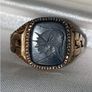 Vintage 9ct Gold Mens Signet Ring Image 2