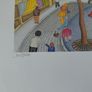 Limited edition lithograph The Village Festival by Valerie Hermant 105/450 Image 3