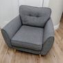 French Connection DFS Zinc Grey 4 seater couch and armchair set Image 2