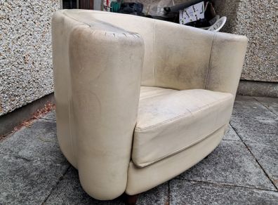 Leatherette Tub Chair