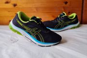 asics gel pulse 12 black/green Size 12 eu 48 in excellent condition