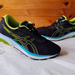 asics gel pulse 12 black/green Size 12 eu 48 in excellent condition