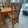 oak extendable dining table + 8 chairs Image 4
