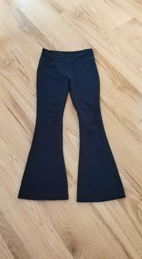 Girls black flared leggings
