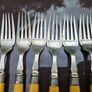 Antique Silver Sheffield Fish Cutlery Set Image 5