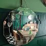 Art Deco original 1920s Mirror vintage French Art Deco etched mirror Image 4