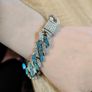 Bling Hiphop Blue Rhinestone Bracelet Image 3