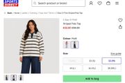 Women Top Striped Polo Size M (I Saw It First)