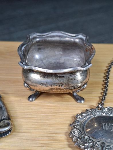 Antique Solid Silver Lot 3 Pieces