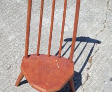 Vintage apprentice piece chair