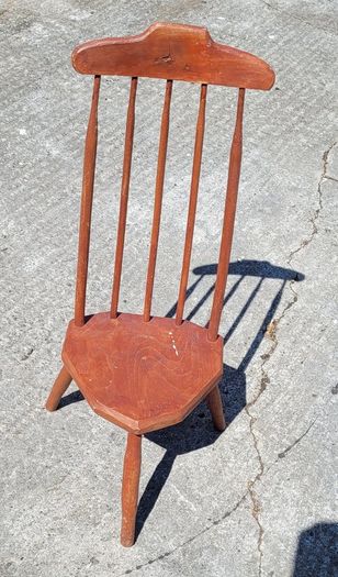 Vintage apprentice piece chair