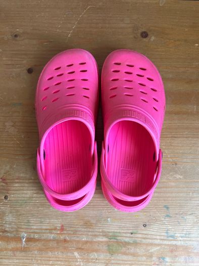 Pink Crocs