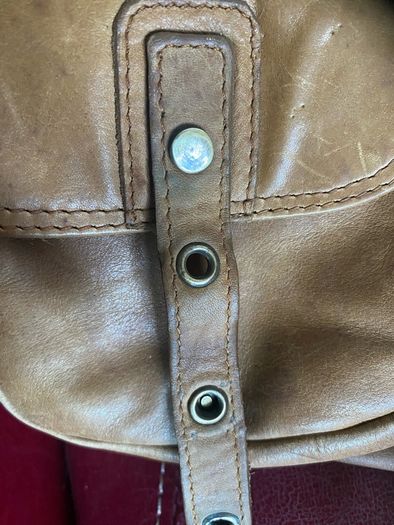 Cortefiel Leather Shoulder Bag