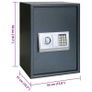 Digital Safe with Lock Dark grey Image 8