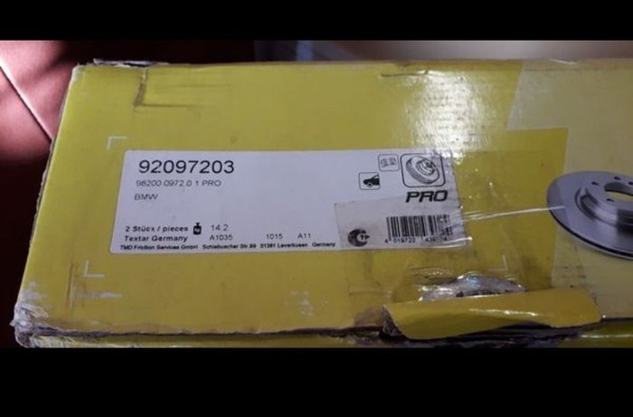 Brake discs front and back for BMW 3