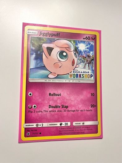 Pokemon TCG Jigglypuff 71/111 Build-A-Bear Workshop Promo