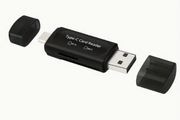 3213 Type C To Micro SD Card Reader | TF Memory Card Reader With USB C To USB Adapter Compatible With iPhone 15 Samsung Galaxy Huawei Xiaomi
