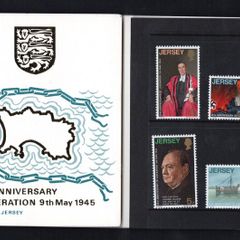 1970 Jersey 25th Anniversary of Liberation Commemorative Stamps Presentation pack