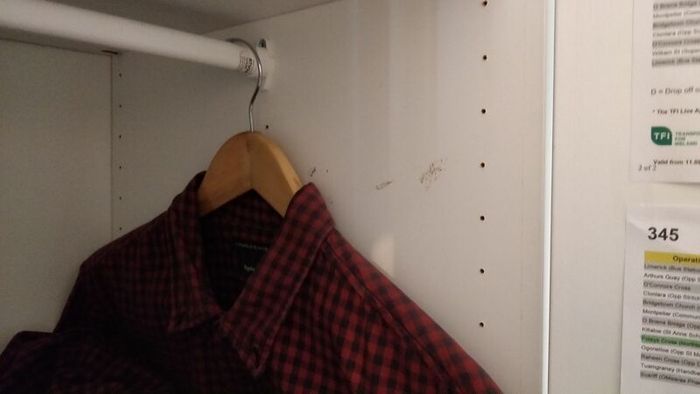 Wardrobe with 4 doors, white, with 1 clothes rail, 3 shelves